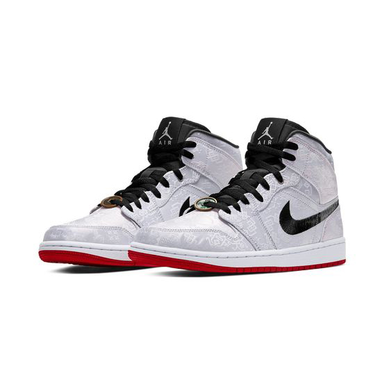 Air Jordan 1 High Outfit X Clot White Jordan Sneakers