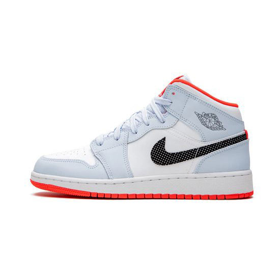 Air Jordan 1 Mid Outfit Blue White Red Jordan Sneakers