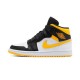 Air Jordan 1 Mid Outfit Red Yellow Swoosh Jordan Sneakers