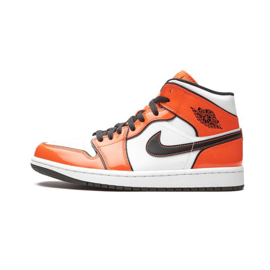 Air Jordan 1 Mid Outfit Turf Orange Patent Jordan Sneakers