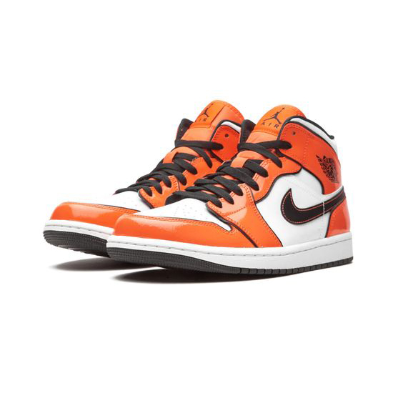 Air Jordan 1 Mid Outfit Turf Orange Patent Jordan Sneakers