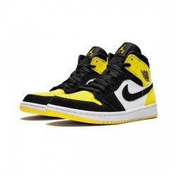 Air Jordan 1 Mid Outfit Yellow Toe Jordan Sneakers