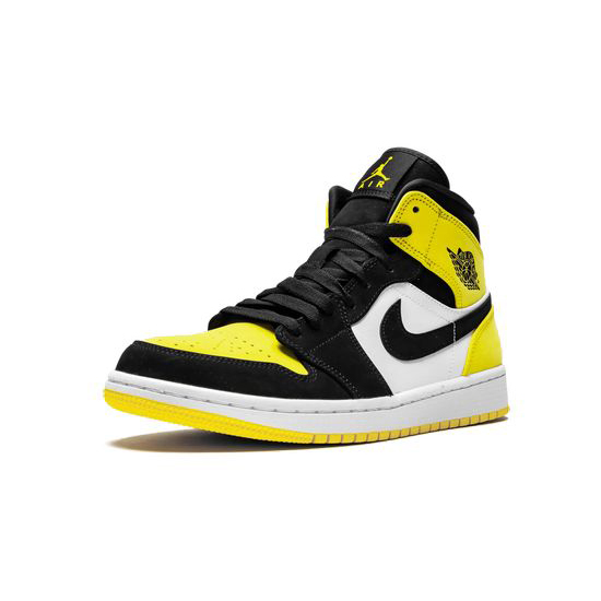 Air Jordan 1 Mid Outfit Yellow Toe Jordan Sneakers