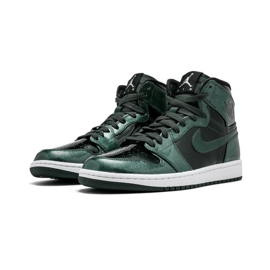 Air Jordan 1 High Outfit Anti Gravity Machines Black Green Men AJ1 Shoes 332550 300