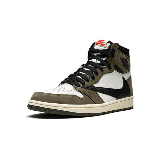 Air Jordan 1 High Outfit Travis Scott White Brown AJ1 Women Men Shoes CD4487 100