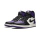 Air Jordan 1 Retro High Outfit Outfit Court Purple White Black Women Men AJ1 555088 501