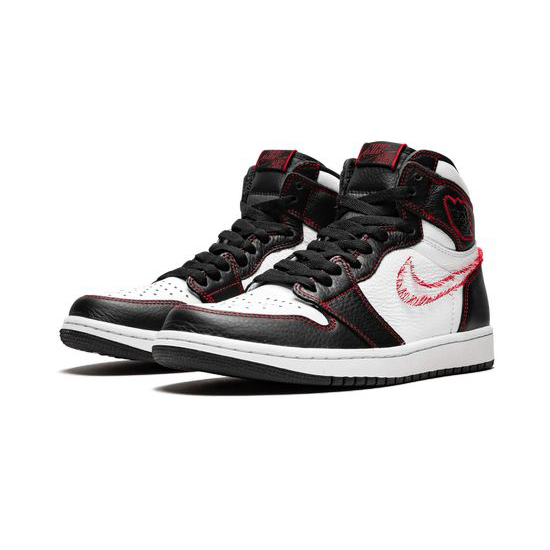 Air Jordan 1 Retro High Outfit Defiant White Retro Red Jordan Sneakers