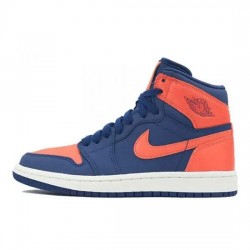 Air Jordan 1 Retro High Outfit Blue Void Orange Blue Women Men AJ1 555088 035