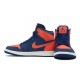 Air Jordan 1 Retro High Outfit Blue Void Orange Blue Women Men AJ1 555088 035