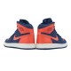 Air Jordan 1 Retro High Outfit Blue Void Orange Blue Women Men AJ1 555088 035