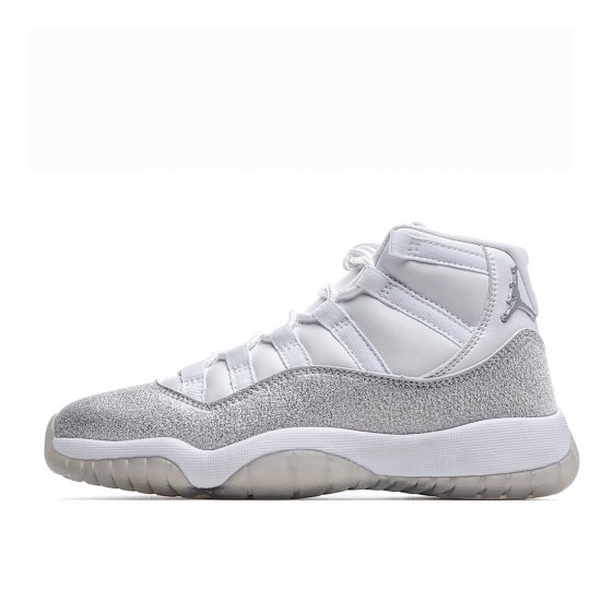 Air Jordan 11 Retro Outfit White Metallic Silver Ar0715 100 Unisex Aj11 Jordan Sneakers