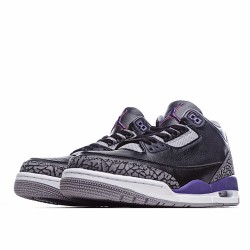 Air Jordan 3 Retro Outfit Black Court Purple CT8532 050 Mens AJ3 Jordan Sneakers