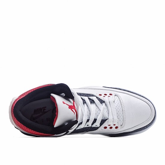 Air Jordan 3 Retro Outfit SE Fire Red Denim CZ6431 100 Mens AJ3 Jordan Sneakers