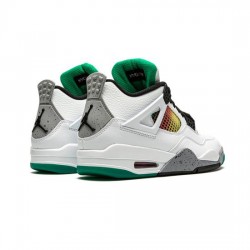 Air Jordan 4 Outfit Do The Right Thing White Black Green Jordan Sneakers