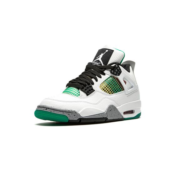 Air Jordan 4 Outfit Do The Right Thing White Black Green Jordan Sneakers