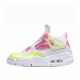 Air Jordan 4 Retro Outfit White Lemon Pink CV7808 100 Womens AJ4 Jordan Sneakers