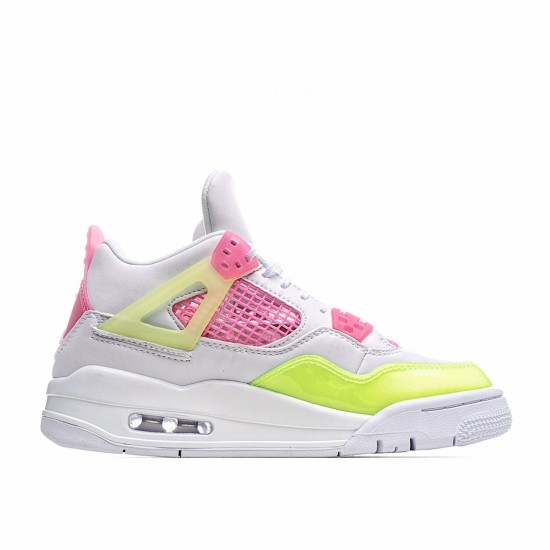 Air Jordan 4 Retro Outfit White Lemon Pink CV7808 100 Womens AJ4 Jordan Sneakers