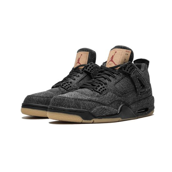 Air Jordan 4 Outfit X Levis Black Jordan Sneakers
