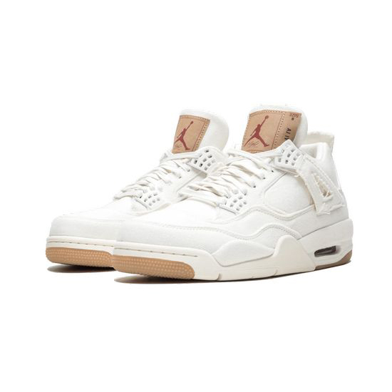 Air Jordan 4 Outfit X Levis White Jordan Sneakers