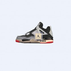 Off White X Air Jordan 4 Outfit Bred Jordan Sneakers