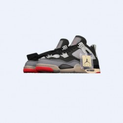 Off White X Air Jordan 4 Outfit Bred Jordan Sneakers