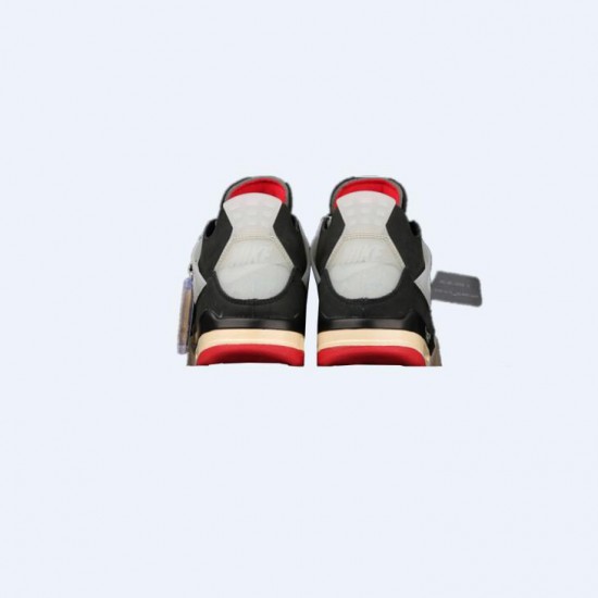 Off White X Air Jordan 4 Outfit Bred Jordan Sneakers