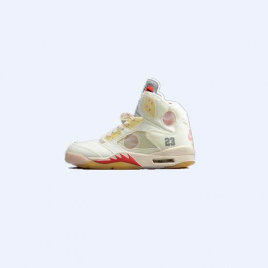 Off White X Air Jordan 5 Outfit White Jordan Sneakers