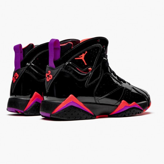 Wmns/Men Air Jordan 7 Retro Black Patent 313358-006 AJ7 Shoes