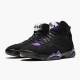 Men Air Jordan 7 Retro Ray Allen Black Fierce Purpler Dark Stee 304775-053 AJ7 Shoes