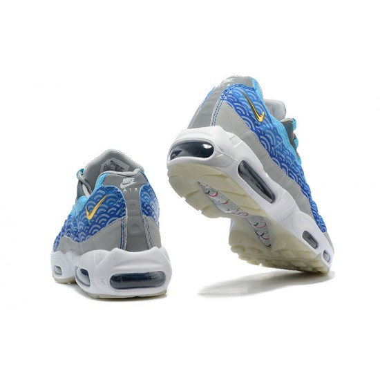 Air Max 95 TT Men Sports Shoes Blue Grey White CW7992-001