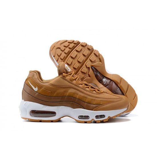 Air Max 95 TT Men Sports Shoes Brown and White 