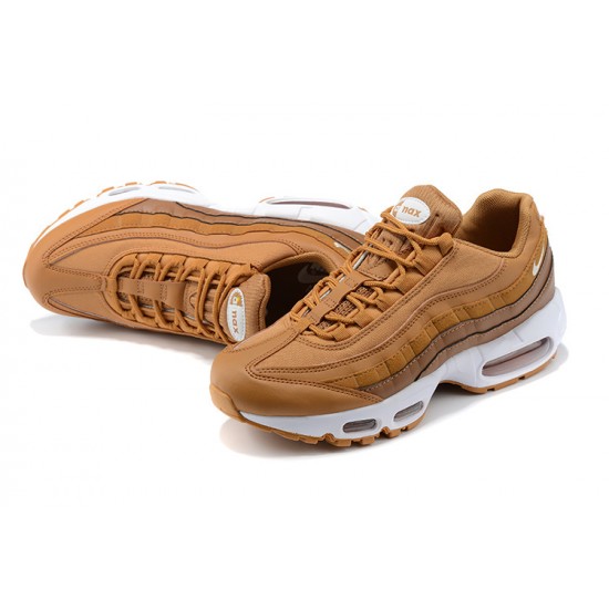 Air Max 95 TT Men Sports Shoes Brown and White 