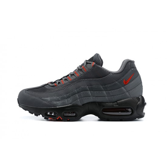 Air Max 95 TT Men Sports Shoes Grey Red and Black
