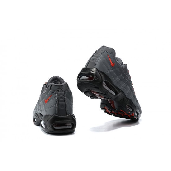Air Max 95 TT Men Sports Shoes Grey Red and Black