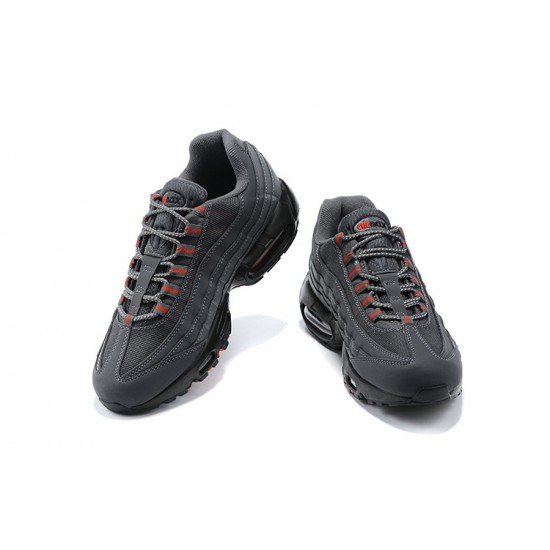 Air Max 95 TT Men Sports Shoes Grey Red and Black