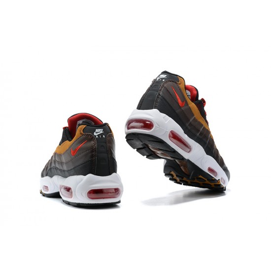 Air Max 95 TT Men Sports Shoes Grey Red and Brown 