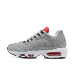 Air Max 95 TT Men Sports Shoes Grey White and Red 