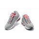 Air Max 95 TT Men Sports Shoes Grey White and Red 