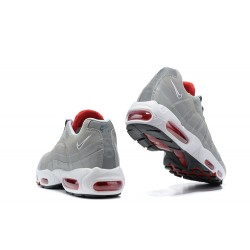 Air Max 95 TT Men Sports Shoes Grey White and Red 