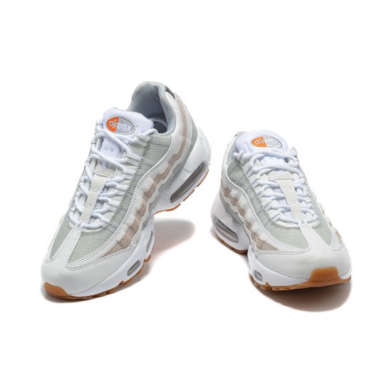 Air Max 95 TT Men Sports Shoes White Grey and Orange DM0011-100 