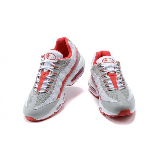 Air Max 95 TT Men Sports Shoes White Red and Grey