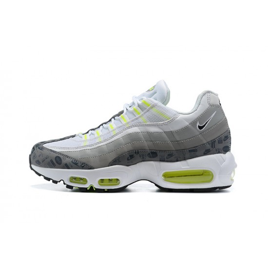 Air Max 95 TT Men Sports Shoes White and Grey