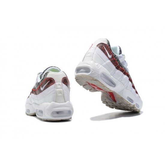 Air Max 95 TT Men Sports Shoes White and Red
