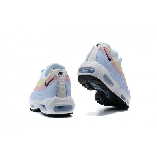 Air Max 95 TT Women Sports Shoes Blue Yellow Pink