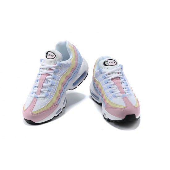 Air Max 95 TT Women Sports Shoes Blue Yellow Pink