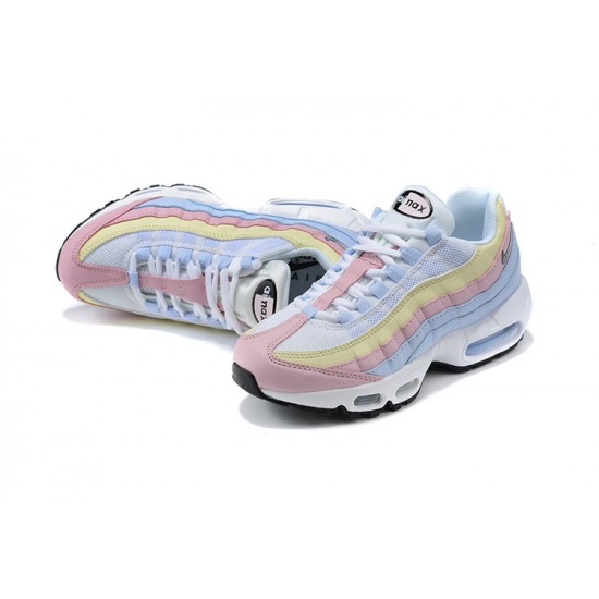 Air Max 95 TT Women Sports Shoes Blue Yellow Pink