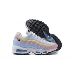 Air Max 95 TT Women Sports Shoes Blue Yellow Pink