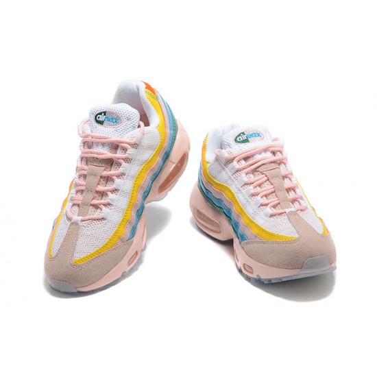 Air Max 95 TT Women Sports Shoes Yellow Pink White DQ9323-200
