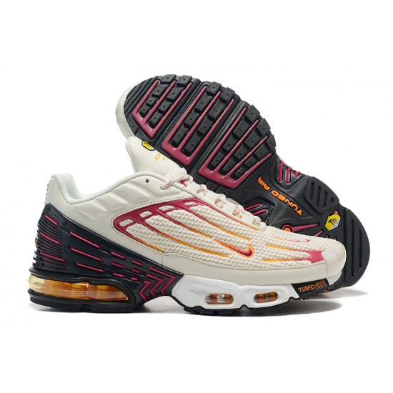 Air Max Plus 3 Men Sports Shoes Beige Red DX2664-001