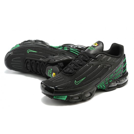 Air Max Plus 3 Men Sports Shoes Black and Green